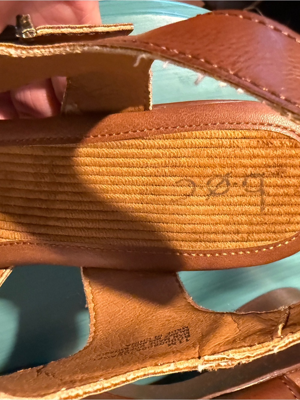 b.o.c. Natasha Brown Leather Platform Clogs with Buckle Strap Sz 11M | GUC - Picture 9 of 9